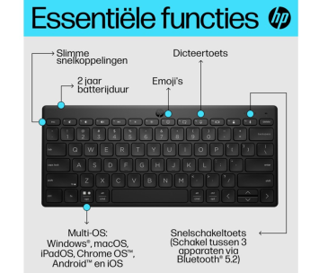 HP 350 Compact Multi-Device Bluetooth Keyboard