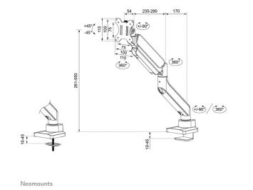 Neomounts DS70PLUS-450BL1